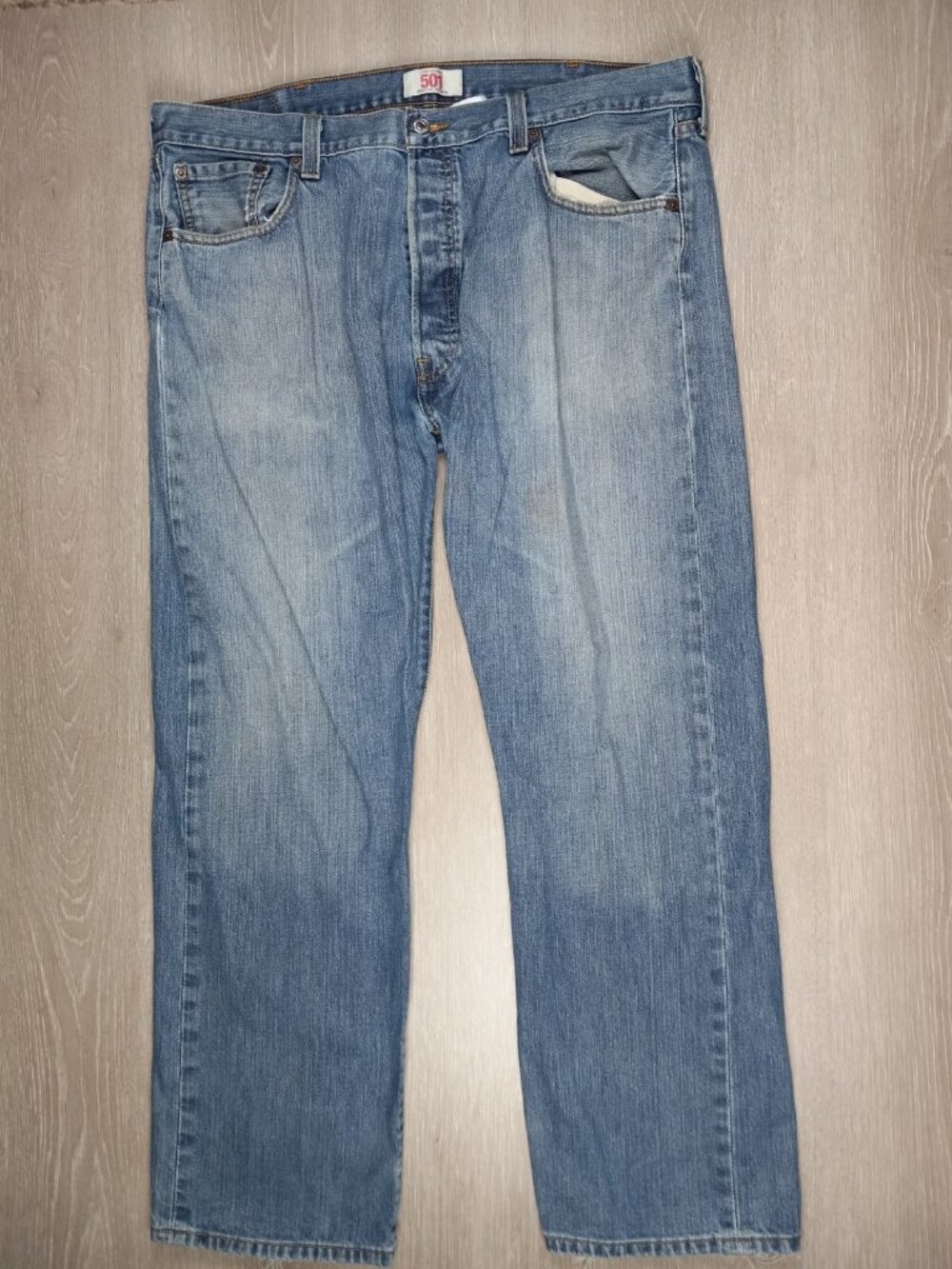 LEVI 501xx Original Fit Straight Leg Blue Jeans Size 40x30 (39x30) Button Fly